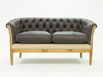 CLASS ESSENCE - 2 seater tufted leather sofa by Crearte Collections - view 3